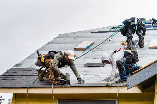 Professional Roofing technician working in Adamsburg, PA